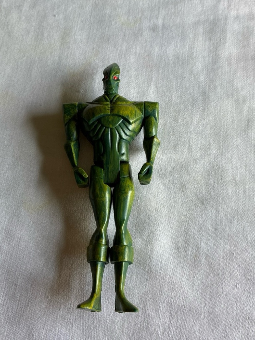 DC Green Alien Figure with Red Eye Accent